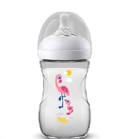 AVENT NATURAL BIBERON DEBIT LENT DES 1 MOIS Flaming 260ML