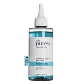The Purest Solutions Toner Acide Glycolique 5% + AHA BHA - Exfoliant Purifiant 200ml